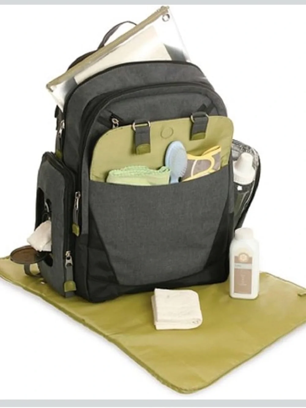 Eddie Bauer Places & Spaces Grey Heather Backpack Diaper Bag